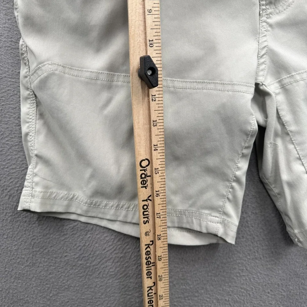 PrAna Shorts Mens 32 Beige Hiking Cargo Quick Dry Stretch Outdoor 8 Inseam
